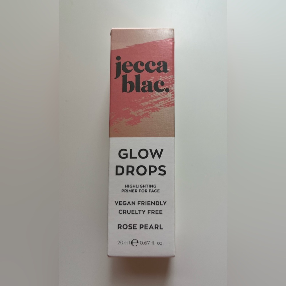 jecca blac. Glow drops in rose petal.